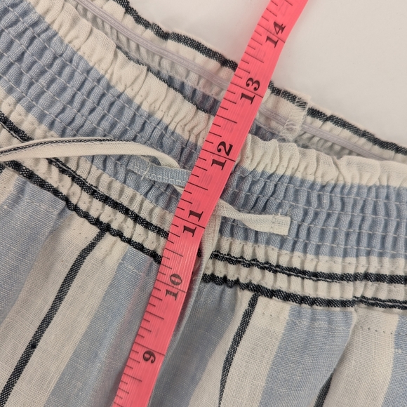 Guess Striped Linen Pants Blue Size Medium - Picture 9 of 9